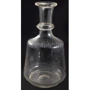 Palack. Parád, cca 19. sz. közepe, hibátlan, m: 25,5 cm /// Bottle. Parád, c. mid-19th century, flawless, height: 25...