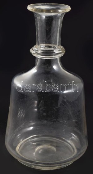 Palack. Parád, cca 19. sz. közepe, hibátlan, m: 25,5 cm /// Bottle. Parád, c. mid-19th century, flawless, height: 25...