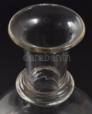 Palack. Parád, cca 19. sz. közepe, hibátlan, m: 25,5 cm /// Bottle. Parád, c. mid-19th century, flawless, height: 25...