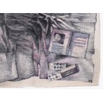 Polgár Rózsa (1936 Szombathely - Budapest 2014): Fájdalom. 74x71 cm. Készült: 1985, Genf. Haute-lisse gobelin, gyapjú...