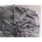 Polgár Rózsa (1936 Szombathely - Budapest 2014): Fájdalom. 74x71 cm. Készült: 1985, Genf. Haute-lisse gobelin, gyapjú...