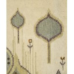 Németh Éva (1930-2019) textilművész: Nagyméretű faliszőttes pávákkal és virágos réttel. Hibátlan, 155x140 cm //...
