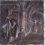 Marton László (1925-2008): Boldog Salome és Boldog Jolanta plakett pár. A művész által 1979-ben alkotott...