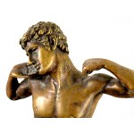 Frederic Leighton (1830-1896) után: The Sluggard. A levéllel takart változat. A művész alkotását későbbi utánöntéseknél...