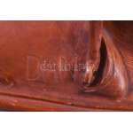 Dante Alighieri terrakotta mellszobra. cca 1905 UT jelzéssel. A munka feltehetően az L. Galli &amp...