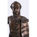 Józsa Lajos (1944-): Gróf Széchenyi István. Bronz, márvány talapzaton, jelzett hátul, m: 52 cm /// Lajos Józsa (1944-)...