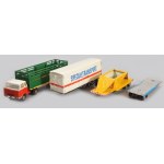 1966 VEB Mechanische Spielwaren Brandenburg Special Transport készlet. Formaszám: 5010. Formaterv: Manfred Schindler ...