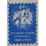 Jósa András Nyíregyháza 1868-1968 2 különböző levélzáró 4-es és 5-ös csík
