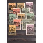 1912-1913 Gyönyörű szép külföldi levélzáró gyűjtemény (316db) berakóban ...