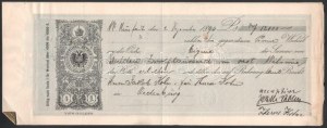 1894 8 db osztrák váltó összekapcsolva, 3-4 guldenesek és vegyes 1...
