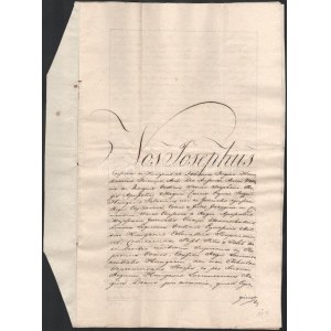 1825 Nagykőrösi házhely adás vételi szerződése Nemes Csete Gergely és Sigray István között...