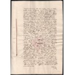 1825 Nagykőrösi házhely adás vételi szerződése Nemes Csete Gergely és Sigray István között...