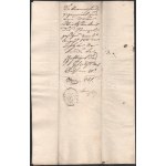 1825 Nagykőrösi házhely adás vételi szerződése Nemes Csete Gergely és Sigray István között...