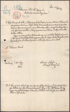 1827 Mátyás József kecskeméti ügyvéd...