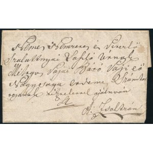 1840 Heves, Báró Vay Lajos (1803-1888) főispánnak szóló levél