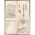 1853 Wien, Ausschl. Pr. Kaiser-Ferdinands-Nordbahn vasúti fuvarlevél