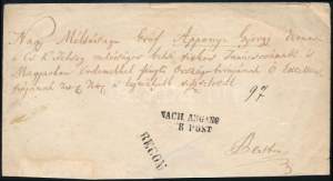 1860 Gróf Apponyi György (1808-1899) főkancellárnak címzett boríték...