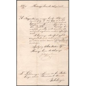 1864 Bakabánya (Hont vármegye) városi kapitányi kinevezés