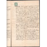 1893 Sitervölgyi (Erdély) birtok adásvételi szerződése gróf Crouy...
