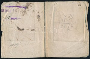 1919 Budapesti Karhatalmi Parancsnokság fényképes igazolványa Major László részére. 