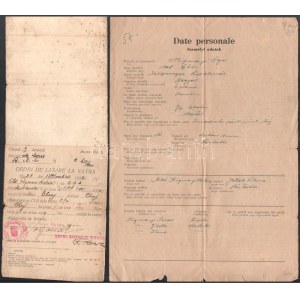 1945 Rigmányi Lajos kolozsvári vasuti lakatos...