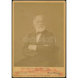 1878 Kossuth Lajos (1802-1894) államférfi (az 1848-49-es forradalom és szabadságharc idején a Batthyány...