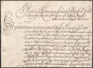 1706 II. Rákóczi Ferenc fejedelem levele Ugocsa vármegyének. Bay László ezereskapitány...