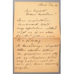 ca 1910-1915 Mednyánszky László (1852-1919) festőművész autográf levelei dr. Löwenstein Arnoldnak a Pallas Irodalmi Rt...