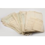 1797-1815 Felvidékről származó dokumentumgyűjtemény, kb. 59 db, közte Nagyszombat, Ürmény, Érsekújvár, Pozsony...