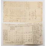 1797-1815 Felvidékről származó dokumentumgyűjtemény, kb. 59 db, közte Nagyszombat, Ürmény, Érsekújvár, Pozsony...