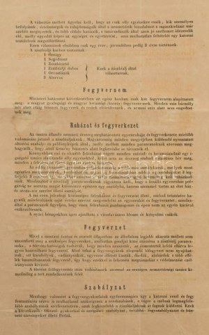 1848 Rövid utasítás az állandó Országos Nemzetőrség zászlóalj-parancsnokai számára 4p. Ez nem önálló dokumentum volt...