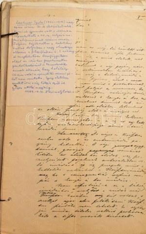 Lechner Gyula (1841-1914) festőművész okmány hagyatéka, Kismarty-Lechner Loránd (1883-1963) építész, Kismarty...