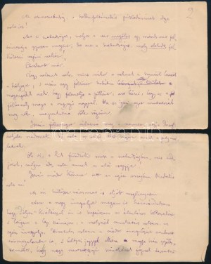 1888 Jókai Mór (1825-1904) író autográf kézirata. Légyottok címmel. Jókai a Magyar Szalon 1888...