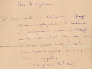 1889 Jókai Mór (1825-1904) író autográf levele német nyelven 