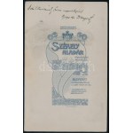 1906 Dr. Knezovits Adolf (1870-1922) ügyvéd portréja, a hátoldalon saját kezű dedikációjával (,...