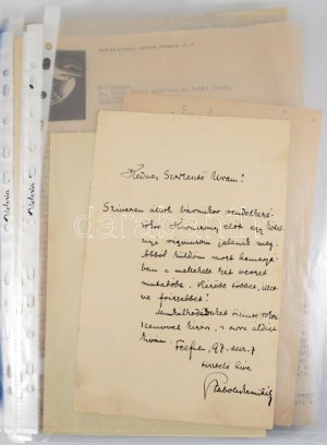 dr. Bodor Antal (1886-1954) szociográfus, falukutató iratanyaga. 43 db...