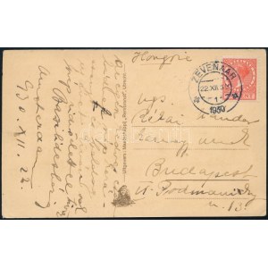 1930 Zevenaar (Hollandia), Basilides Mária (1886-1946) opera-énekesnő saját kezűleg megírt képeslapja, Rékai Nándor ...