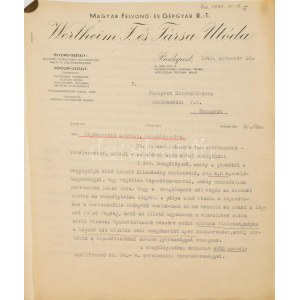 1931 Bp., a Budai Várban építendő személyszállító lift és páternoszter tervrajzai...