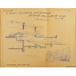 1931 Bp., a Budai Várban építendő személyszállító lift és páternoszter tervrajzai...