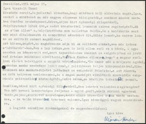 1951 Posillipo, Márai Sándor (1900-1989) író levele autográf aláírásával, Molnár József (1918-2009) emigráns magyar író...
