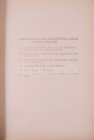 1951 A Nemzeti Színház javaslatok a színház elhelyezésére. 6 db helyszín vizsgálata. Gebhardt Béla (1901-1990) munkája...