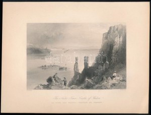 cca 1845 Bartlett, William Henry (1809-1954) - W. Mossmann: Dévény vára az apácák tornyával, acélmetszet...