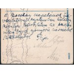 1931 Stockholm, a debreceni Bocskai FC labdarúgócsapatának játékosai által aláírt képeslap: Keviczky Rezső...