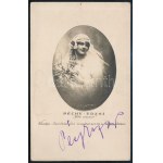 ca 1910 Péchy Erzsi (1888-1933) színésznő aláírt fotólapja