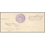 1918 Esztergom, Csernoch János bíboros, esztergomi érsek által aláírt hivatalos irat