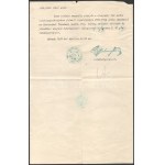 1918 Esztergom, Csernoch János bíboros, esztergomi érsek által aláírt hivatalos irat