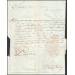 1818 Gróf Mailáth József és Semsey Jób által aláírt hivatalos levél