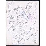 1998 Magyar atléták aláírásai Olimpiafila alkalmi borítékon, Garay Sándor, Fejér Ferenc, Koltai, Balogh György...