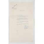 1946 Bing Crosby (1903-1977) amerikai színész, énekes saját kézzel aláírt fejléces levele...