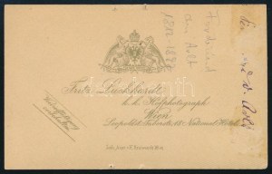 cca 1870 Carl Ferdinand von Arlt (1812-1887) osztrák orvos, keményhátú fotó Luckhardt műterméből, 10,5×6...